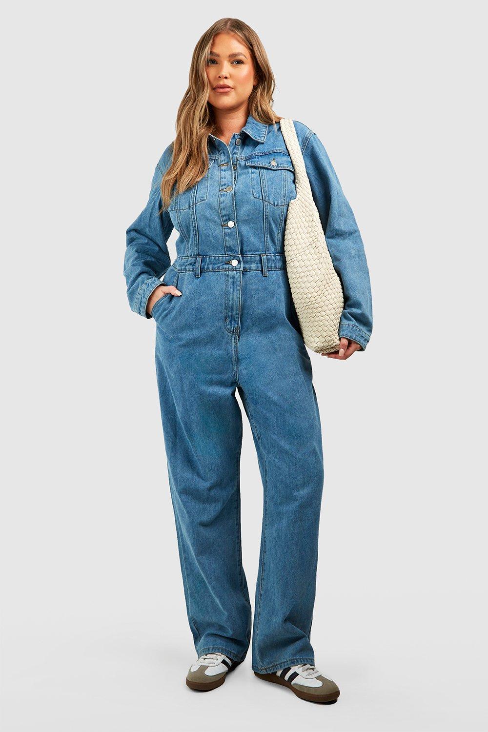 Grande taille Combinaison en jean